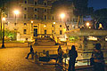 Рим, вечером на площади Виминале